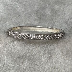 Brighton Sacred Love Silver Tone Hinge Bracelet